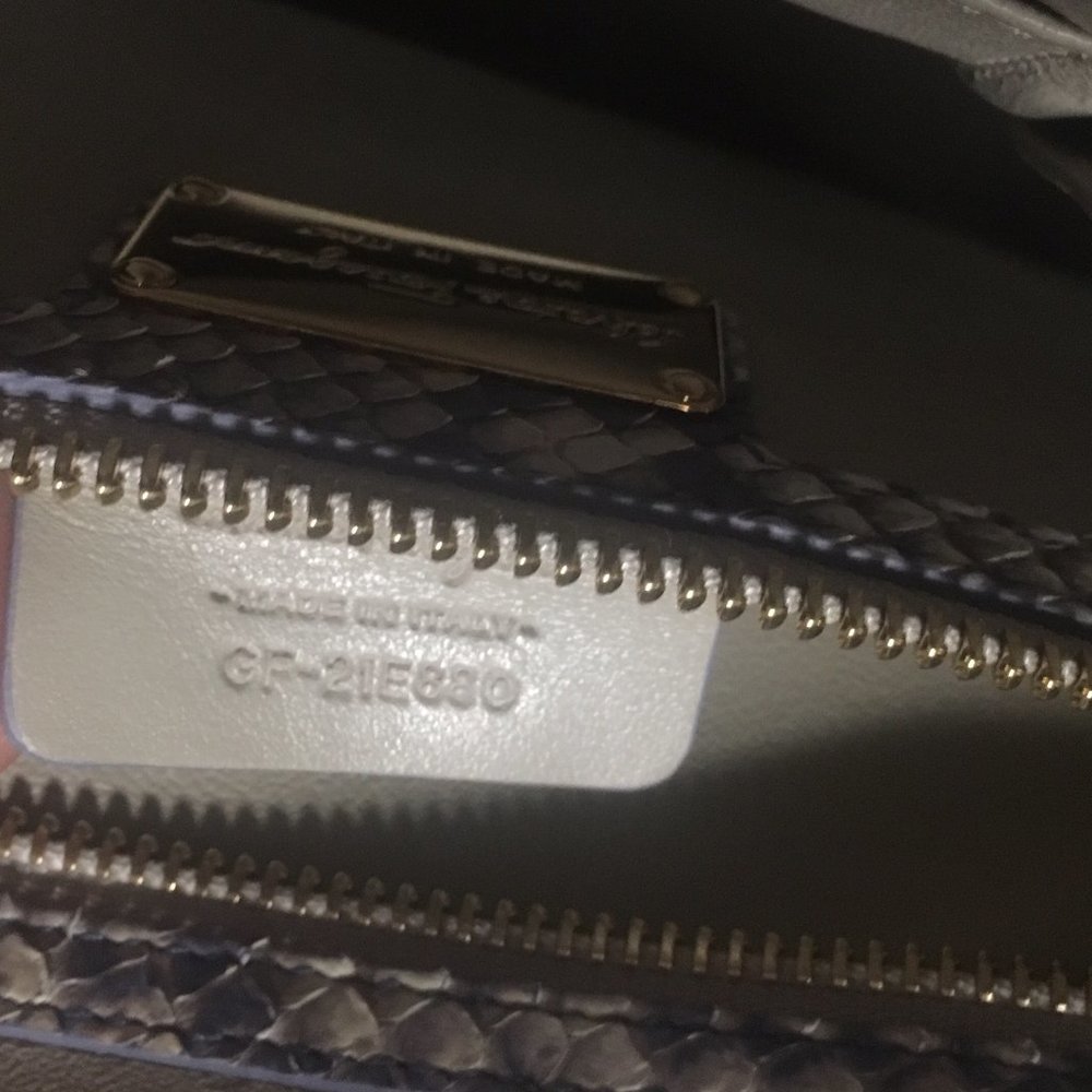 Salvatore Ferragamo Fiamma Satchel Python - Picture 2 of 4